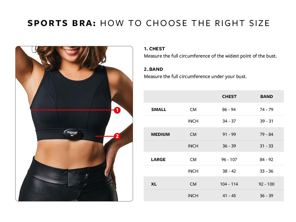 sports bra specs špecifikácie športovej podprsenky