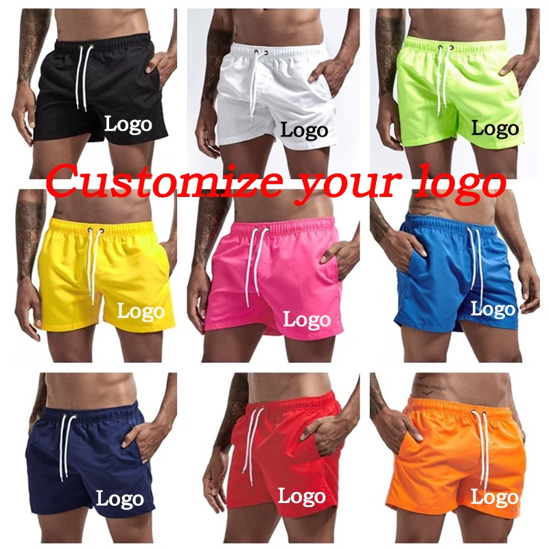 Customize logo Quick Dry Swimming Shorts for Men Swimwear Man Swimsuit Swim Trunks Bathing Beach Wear Personalitza el logotip Pantalons curts de bany d'assecat ràpid per a homes. Vestit de bany per a homes. Vestit de bany.