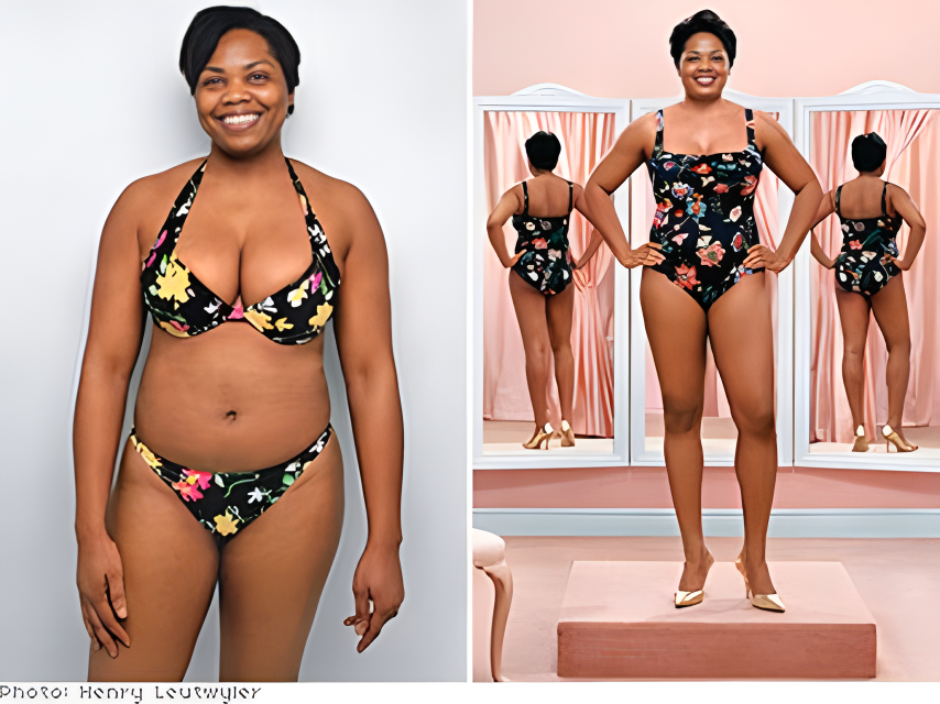 how to not look fat in a swimsuit 2 چگونه با لباس شنا چاق به نظر نرسیدیم 2