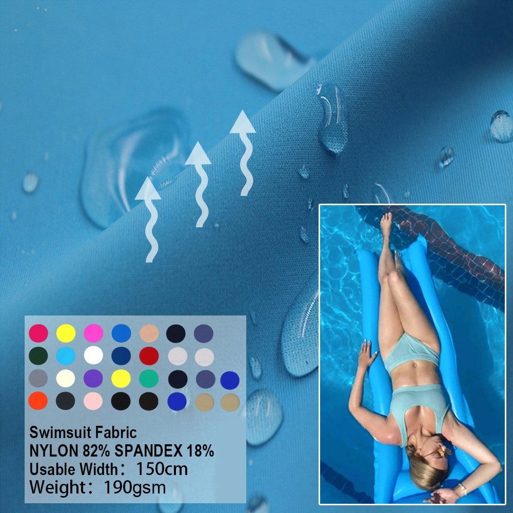 nylon spandex upf 50 four way stretch fabric waterproof breathable swimsuit fabric for bikini swimwear spandex nylon nailon spandex upf 50 țesătură elastică în patru direcții țesătură pentru costume de baie impermeabilă respirabilă pentru costume de baie spandex nailon