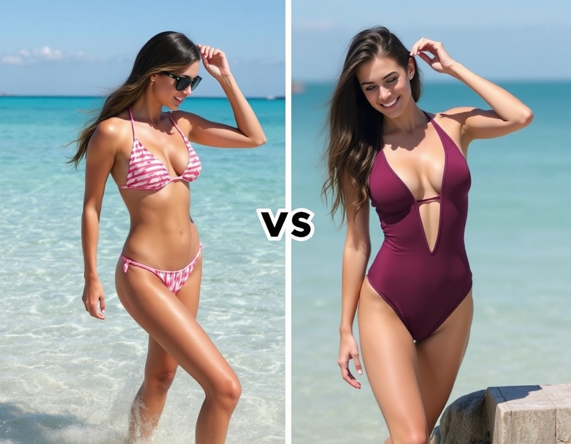 bikini vs one piece swimwear bikini vs one piece swimwear