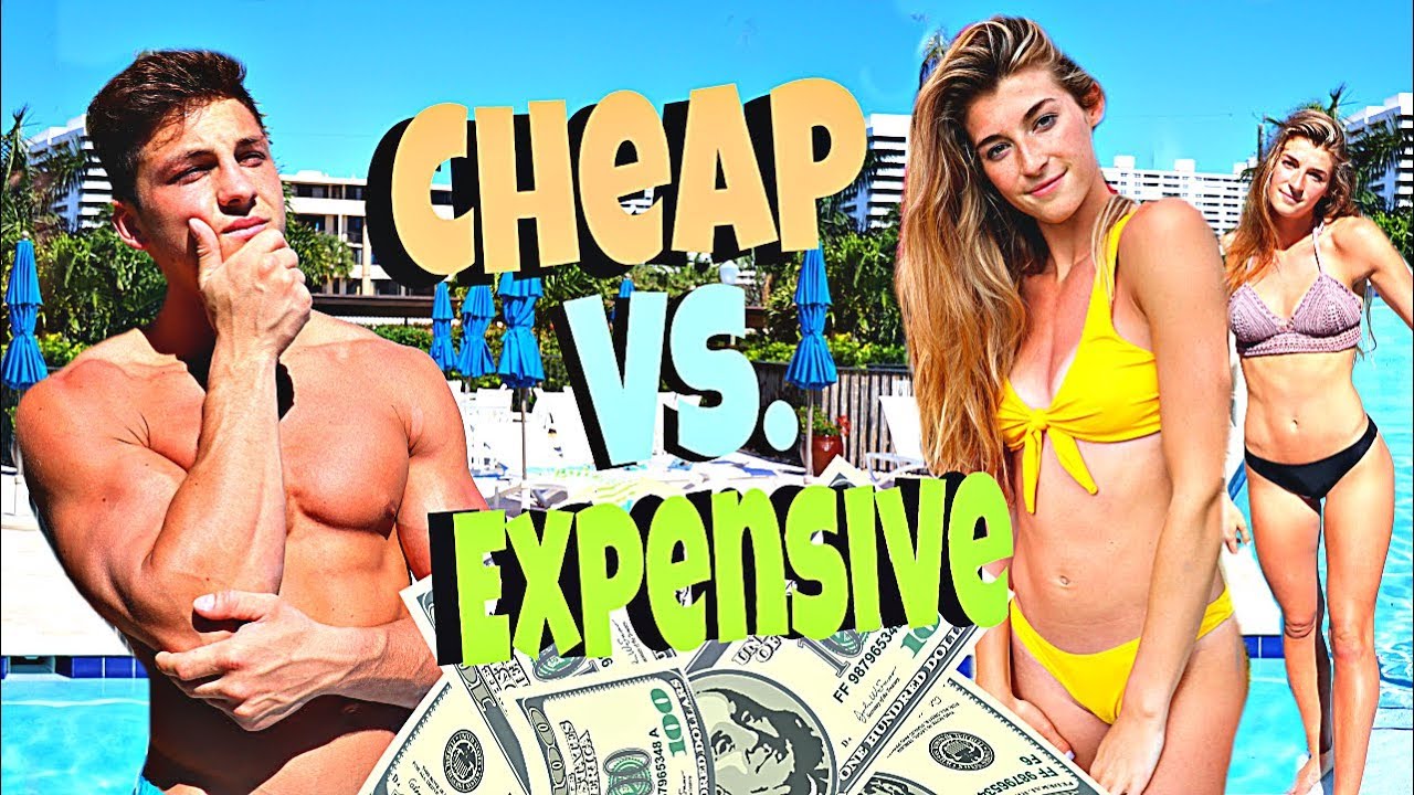 cheap vs expensive bikinis евтини срещу скъпи бикини