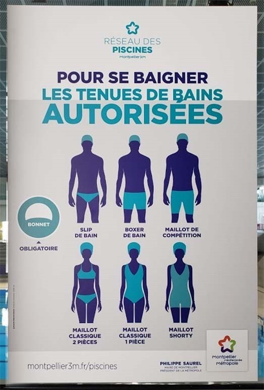 pool swimming suits allowed france Franciaországban megengedett a medence úszóruhája