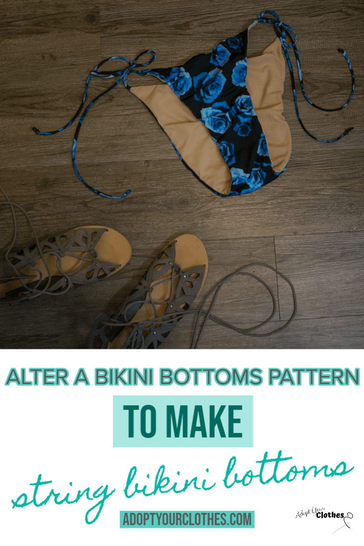 alter a bikini bottoms pattern verander 'n bikinibroekpatroon