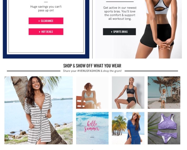 Venus Swimwear Products Продукти за бански костюми Venus