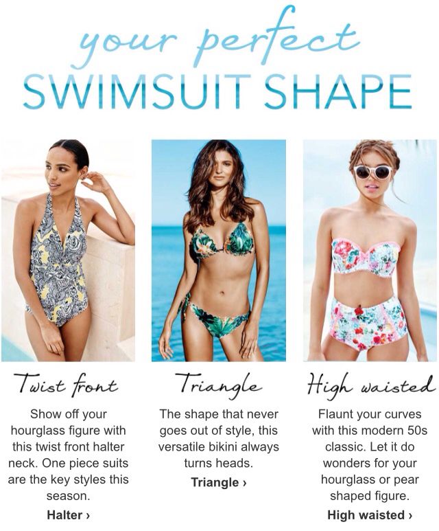 your perfect swimsuit shape jou perfekte swembroekvorm