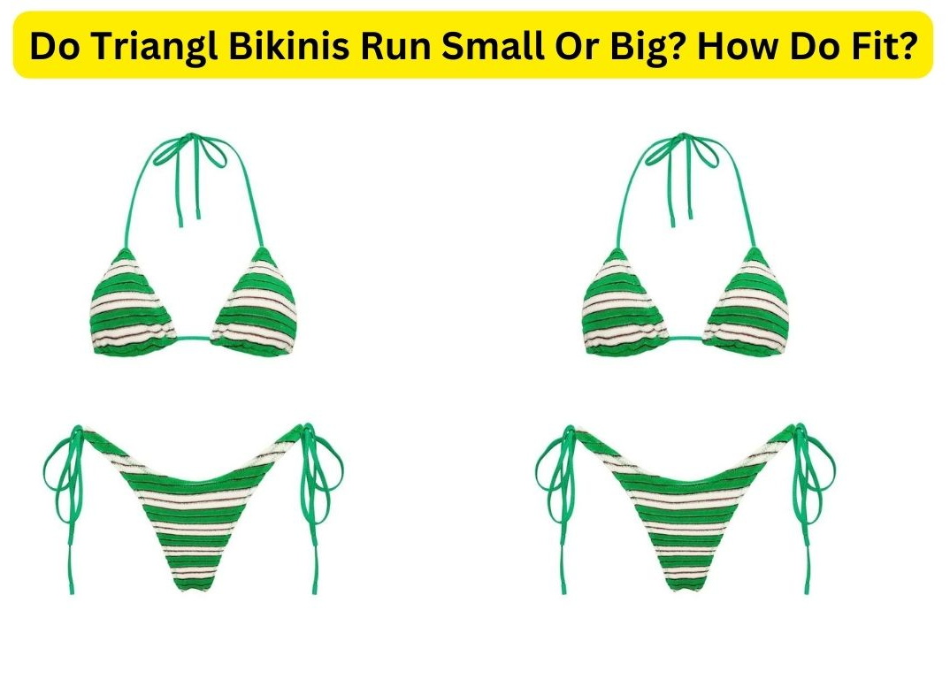 czy bikini z trójkątami biegają małymi lub dużymi