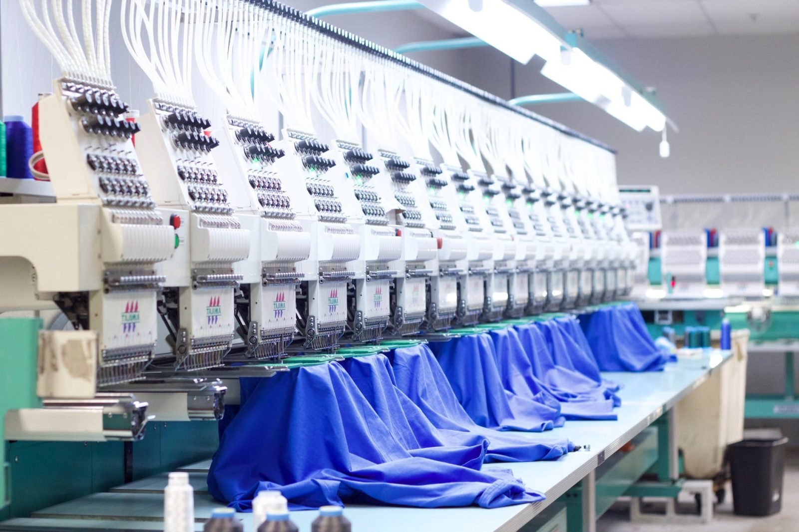 clothing manufacturing process Herstellungsprozess von Kleidung