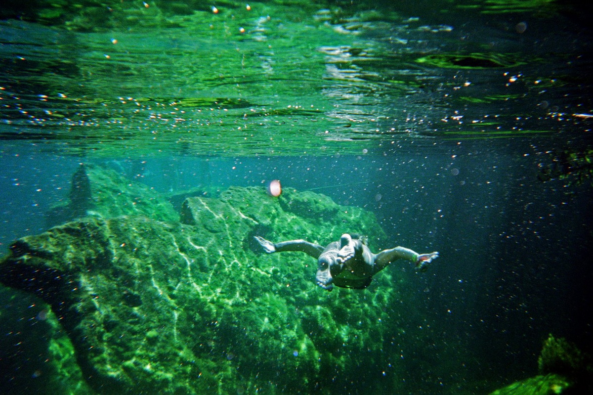 swimming naĝante