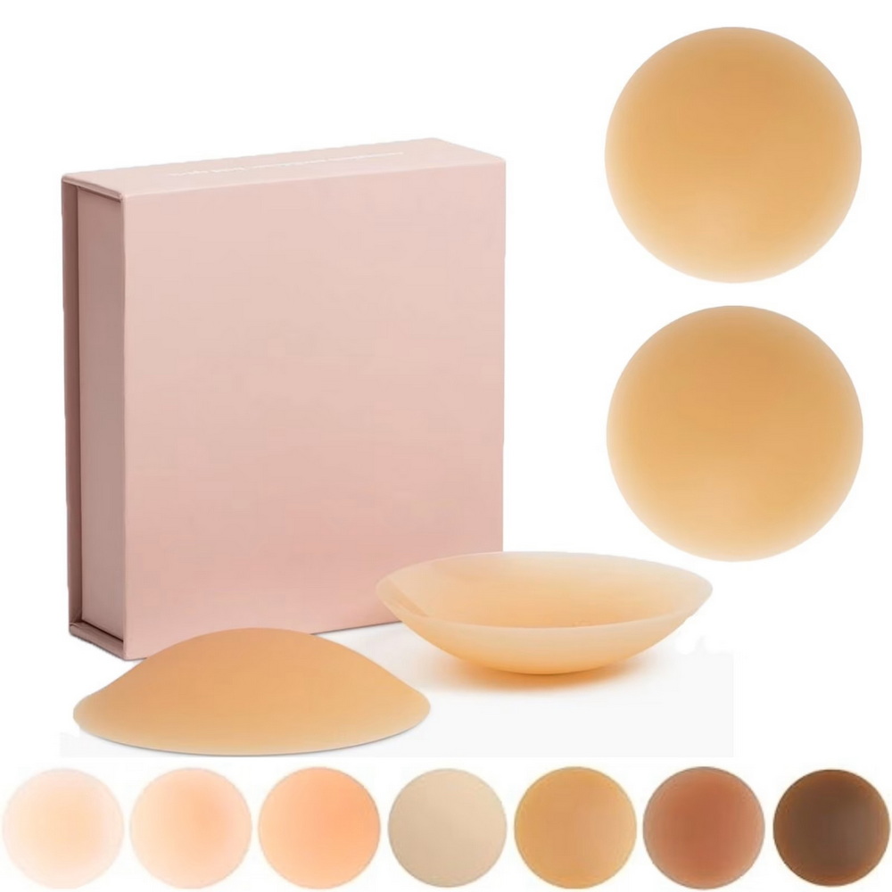 Nippies Nipple Cover Sticky Adhesive Силиконови пасти за зърна Пасти за многократна употреба Pasty Nipple Cover за жени Чифт