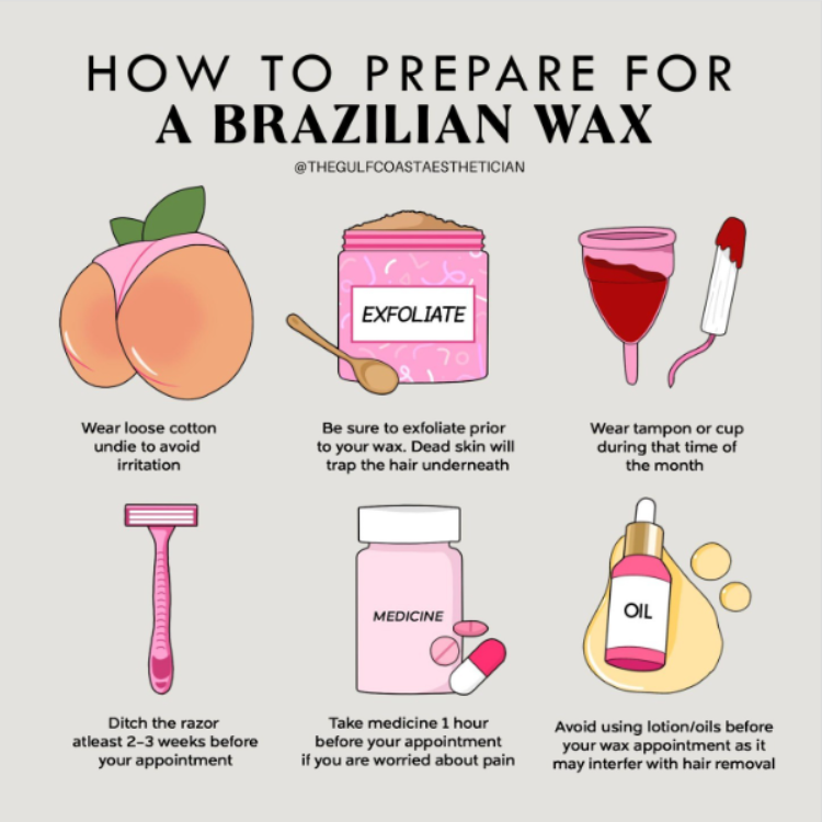 cumu si preparanu per una cera brasiliana